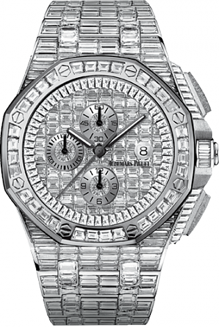 Review Fake Audemars Piguet Ladies Royal Oak Offshore 26403BC.ZZ.8044BC.01 Chronograph watch - Click Image to Close